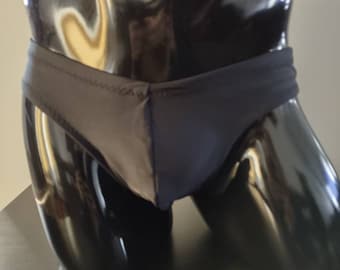 Bikini negro tipo tanga con espalda descubierta para hombre de Rayze™ (anteriormente Nutshack™)