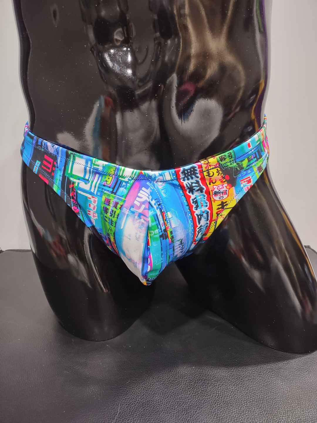 Spin City Men's Swim Bikini Brief Half Back Cheeky Thong Etsy