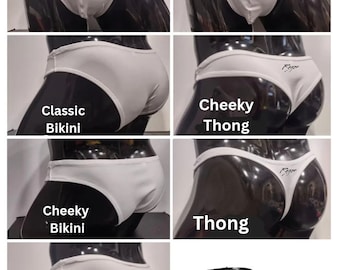 Mint Men's Swim Bikini Brief Half Back Cheeky Thong by Rayze™ (formerly Nutshack™)