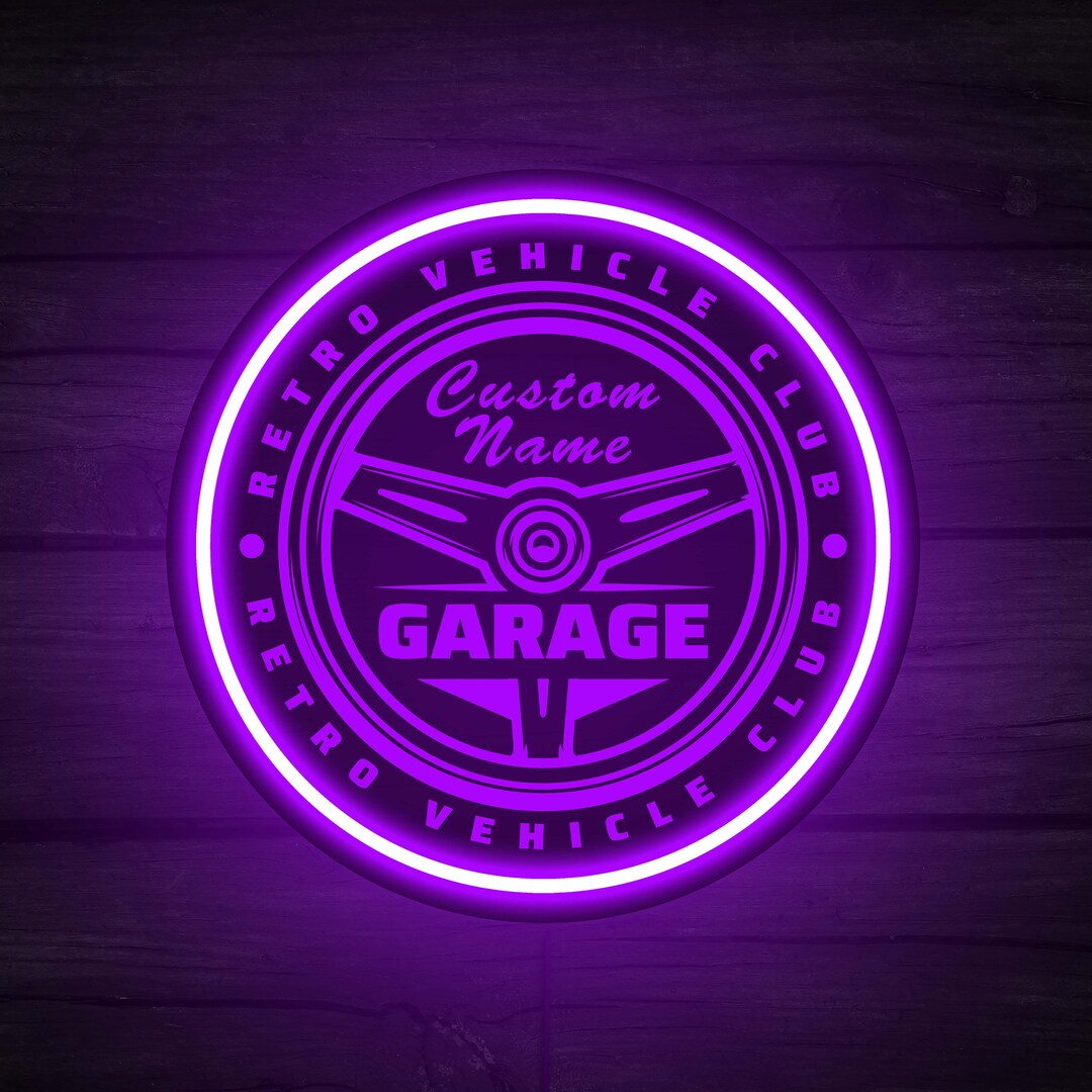 Custom Garage Neon Sign Neon Garage Sign Custom Garage Etsy UK