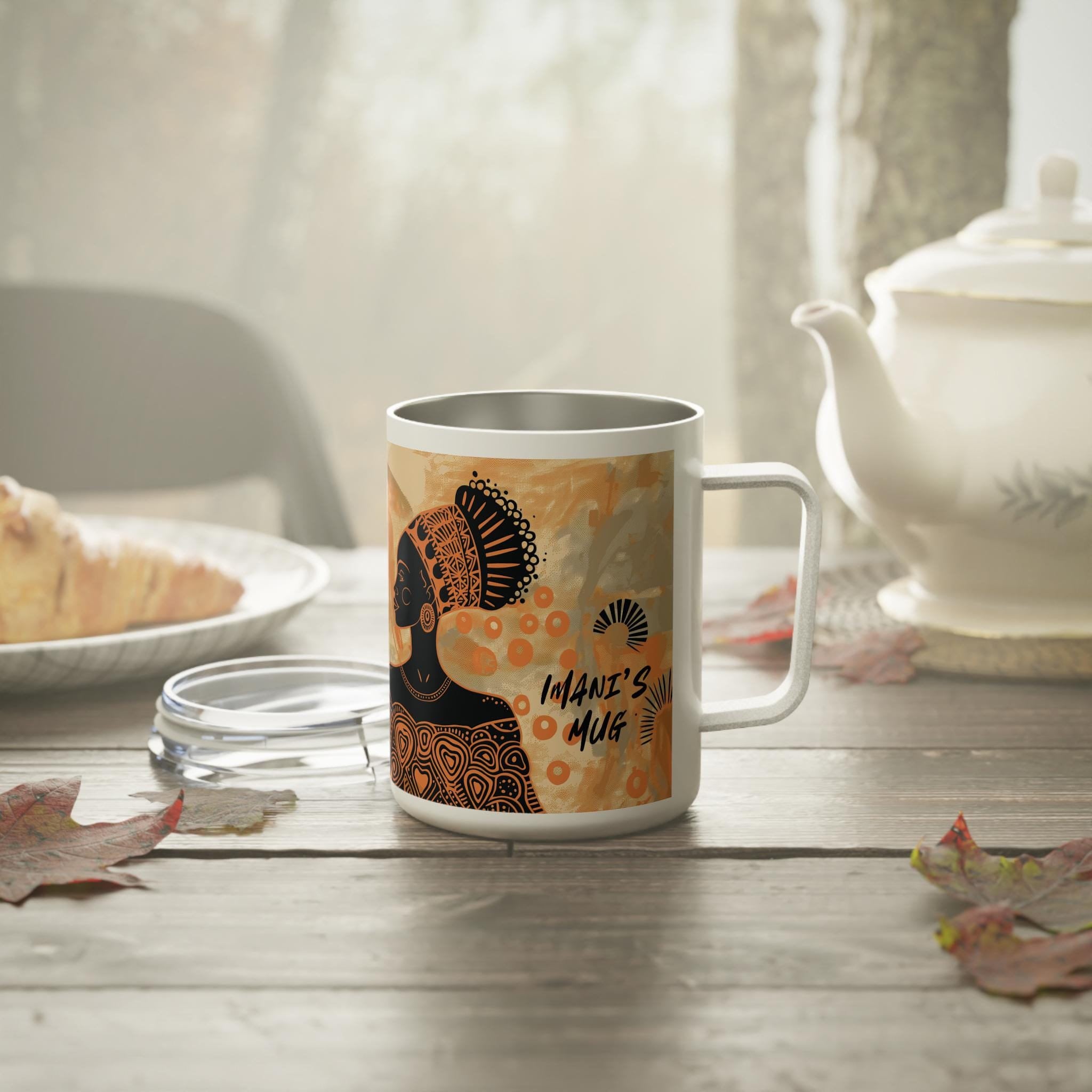 african american mermaid coffee mug Griselda Mermaid Mug in Purple  Black Lagoon Shop