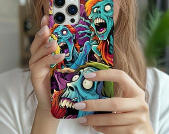 Zombie Phone Case, Halloween Phone Case, Scary  Zombie Phone Case, Monster Phone Accessory, Spooky Creepy iphone 16 Case, iphone 12,13,14,15