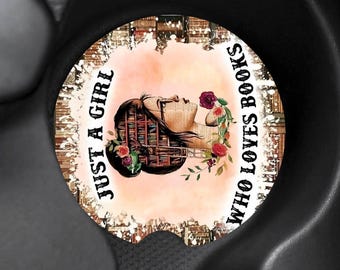 Book Lover Car Coasters: Bookworm Car Accessories