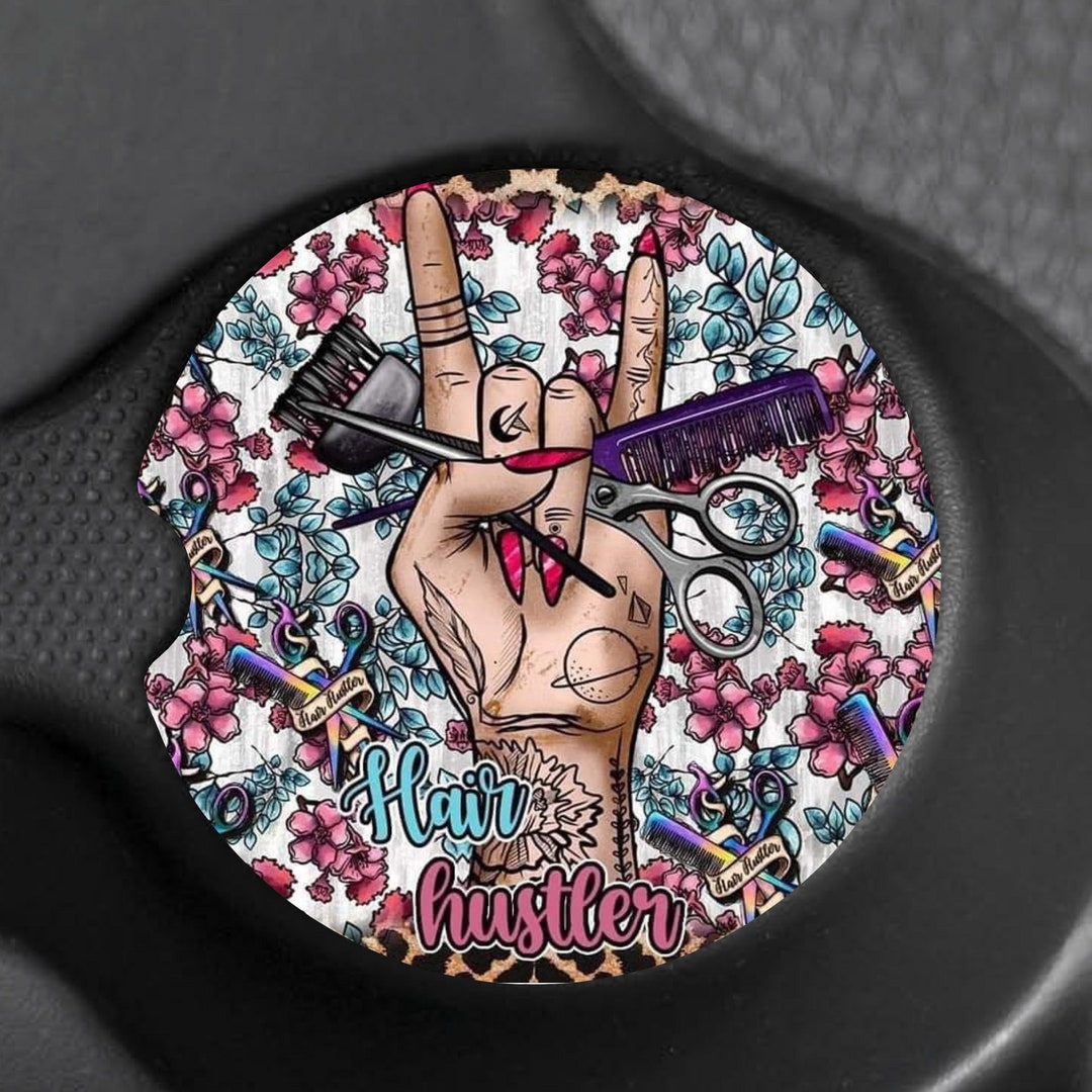Gift for Hairdresser, Hairdresser, Car Coasters, Gift for Beautician