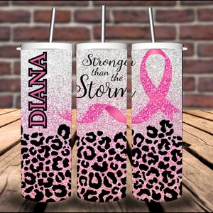 Personalized Breast Cancer Tumbler, Breast Cancer Awareness Gift, Breast Cancer Gift, Breast Cancer Survivor, Breast Cancer Ribbon