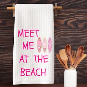 Beach House Kitchen Towel: Surfboard Decor, Coastal Home