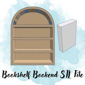 Miniature Bookshelf Bookend STL File, Reading Tracker STL File, 3D Print Bookish Gift, Bookshelf Decor STL Files, 3D Print Bookend