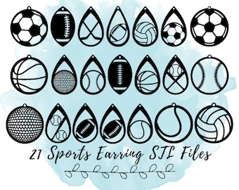 21 sportoorbel STL-bestanden, 3D-print voetbalbestand, 3D-print basketbal, 3D-print volleybal, 3D-print honkbal, 3D-print tennis