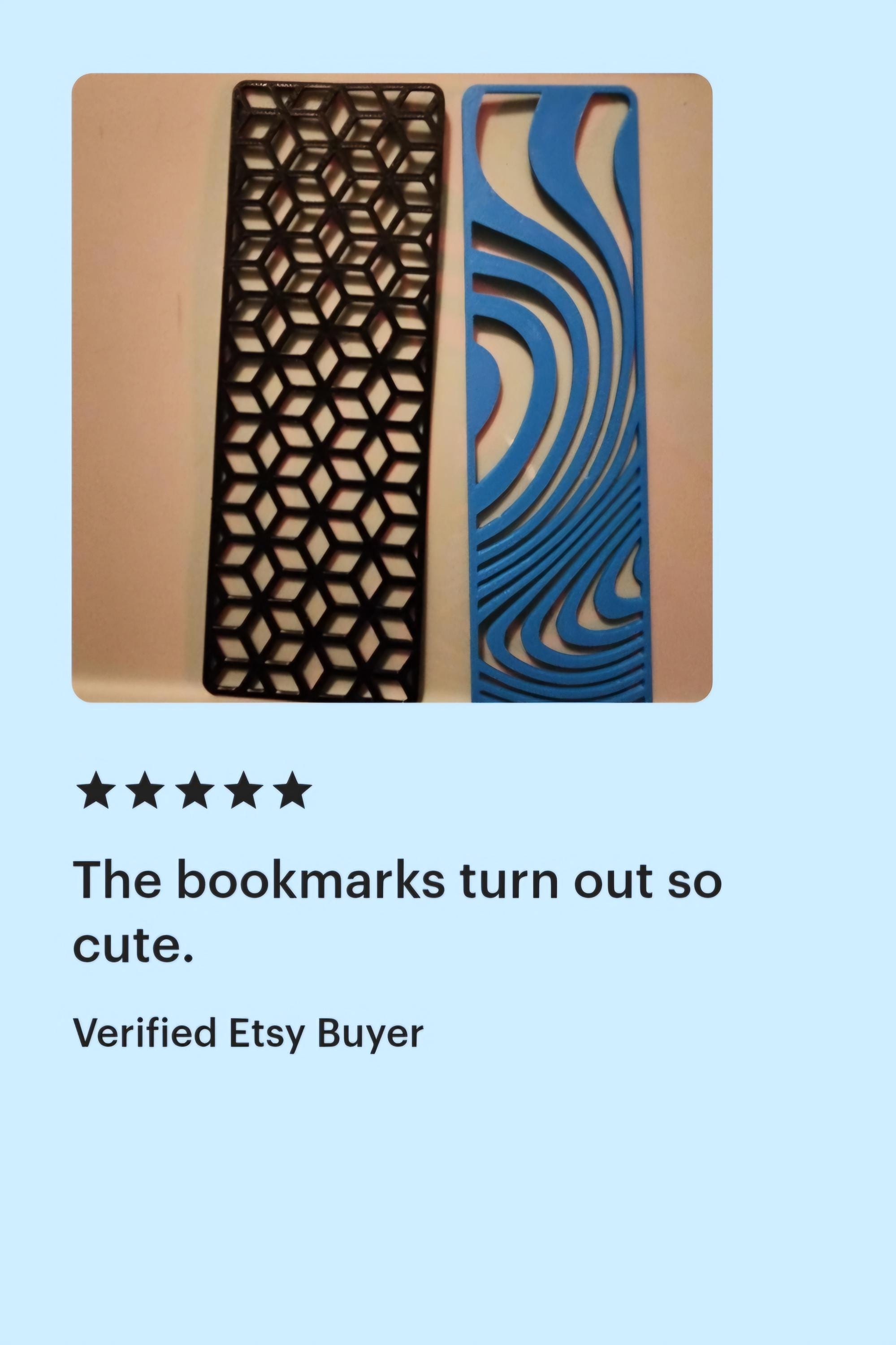 7 Bookmark STL Files, 3D Printing Models for Bookmarks, STL Files for ...