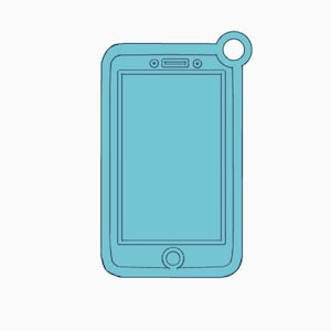 Custom Cell Phone NFC Chip Keychain STL File