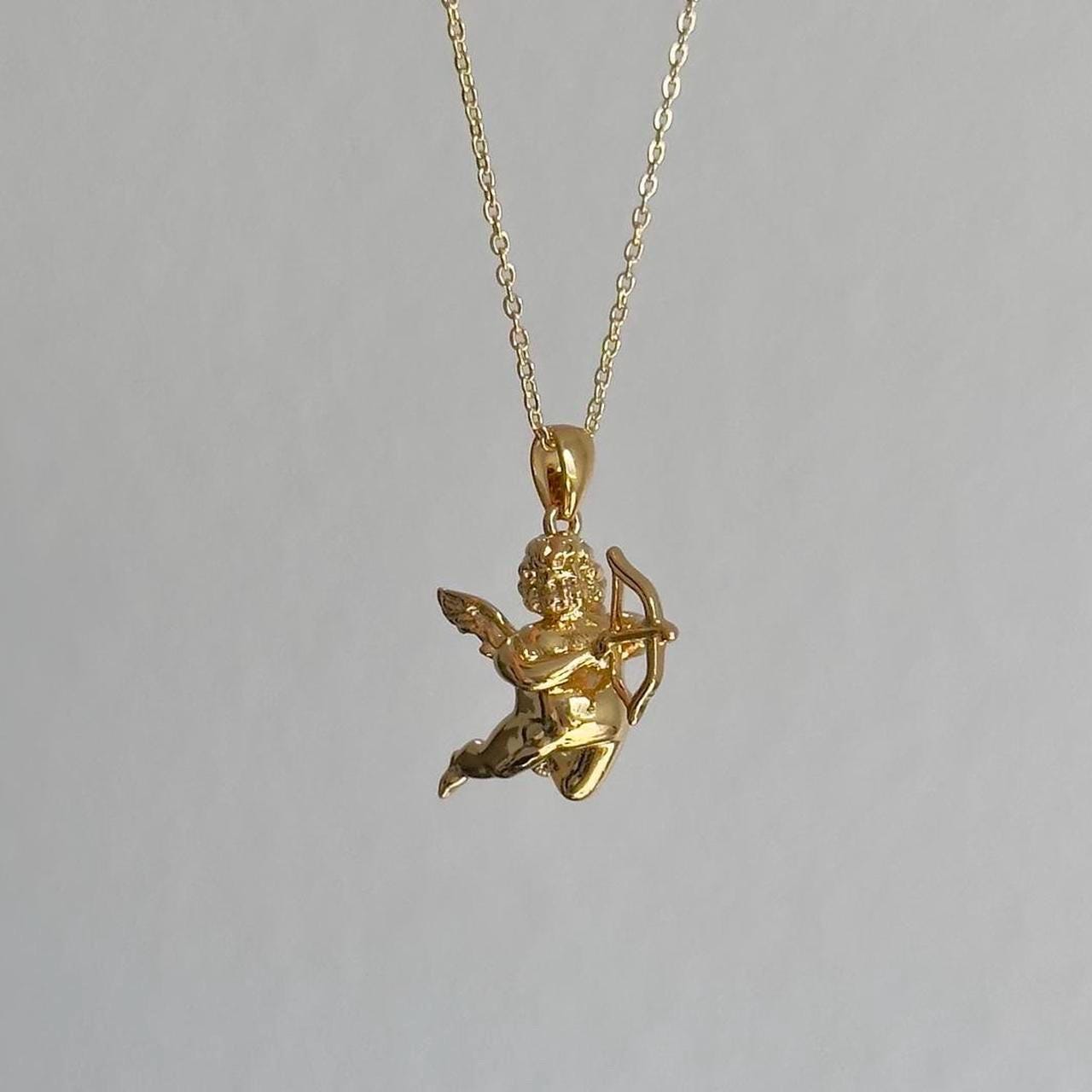 【HYERES LOR】22FW★ Cupid 14K bow part 2 dia necklace HYERES LOR】22FW☆ Cupid 14K bow part 2 dia necklace