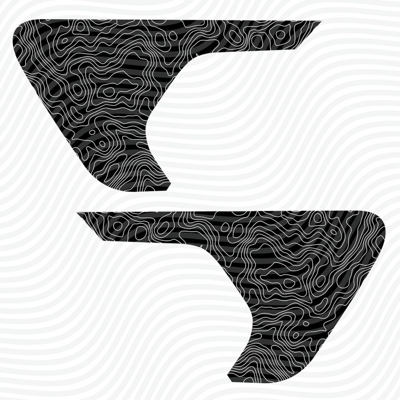 Jeep Fender Vent Topography SVG File for Circut Cutter Etsy