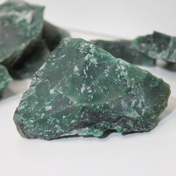 Raw African Jade Crystal, Rough African Jade Stone