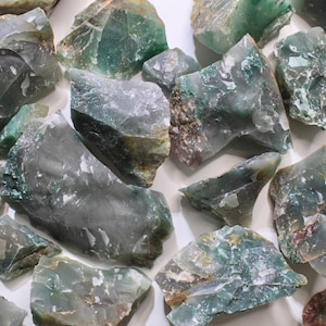CLEARANCE Lot Raw African Jade Crystal, Rough African Jade Stone