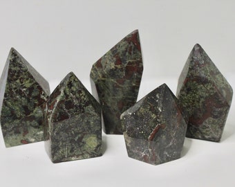Natural Dragon Bloodstone Crystal Points, Choose Your Own Dragons Blood Stone Jasper