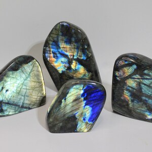 Ethically Sourced Labradorite Crystal Free Forms, Healing Crystal Home Decor