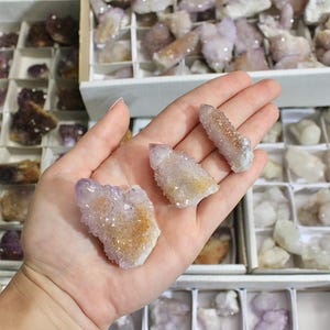 Spirit Quartz Crystal Cluster, Cactus Fairy Pineapple Druzy Quartz