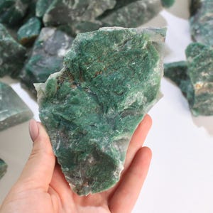 Raw African Jade Crystal, Rough African Jade Stone