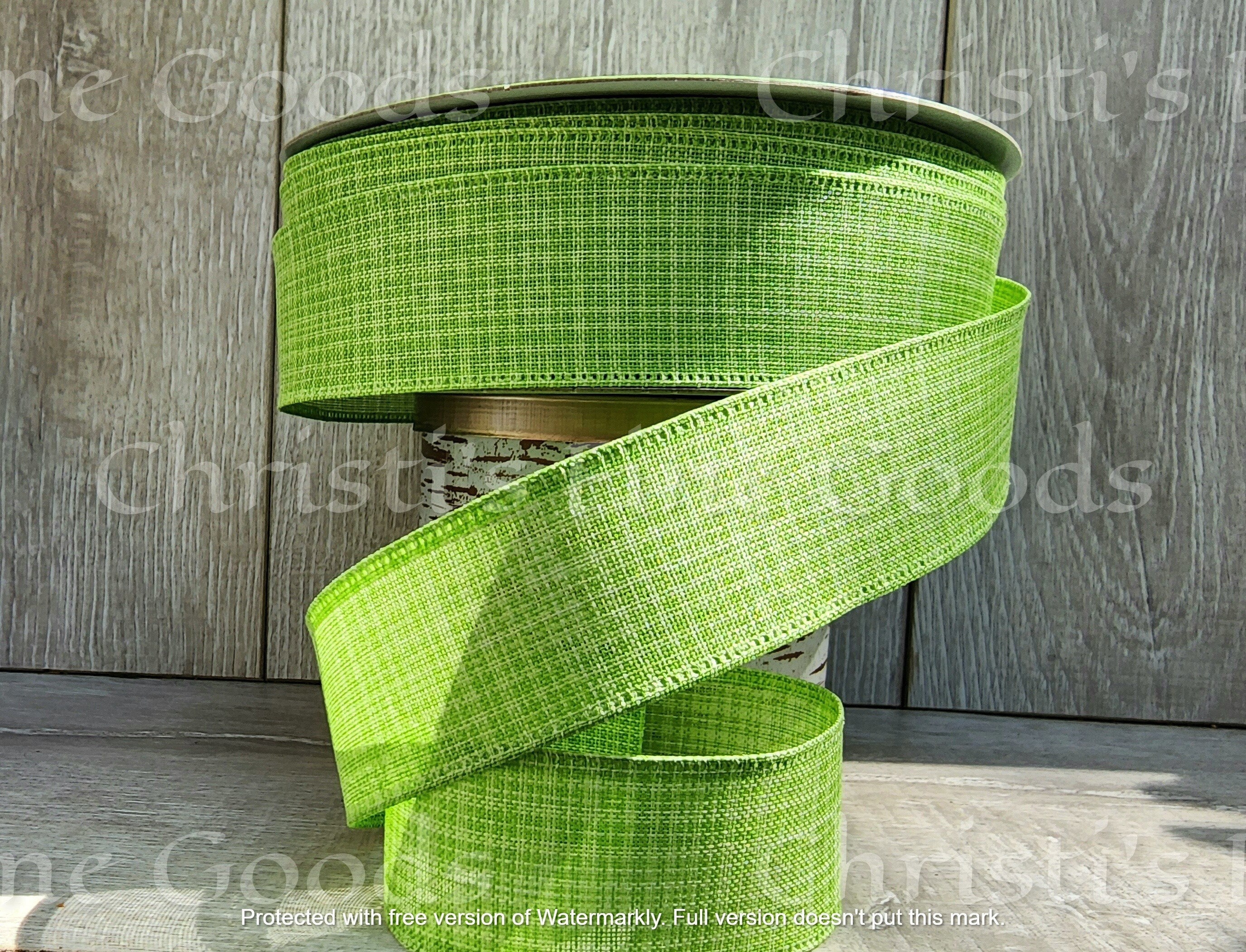 1.5 Metallic Polka Dots Ribbon: Sage Green & Gold (10 Yards) [RGE166189] 