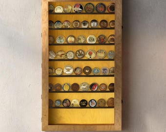 Coin display case in glass, Coin display wall, Medal display case, Display case with led, Display case with shelves, Display cabinet led