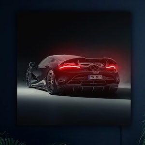 Sport car neon sign, Car led sign, Garage neon sign decor, Car print lighted, Car artwork print, Sport car lover gift, Sport car art decor