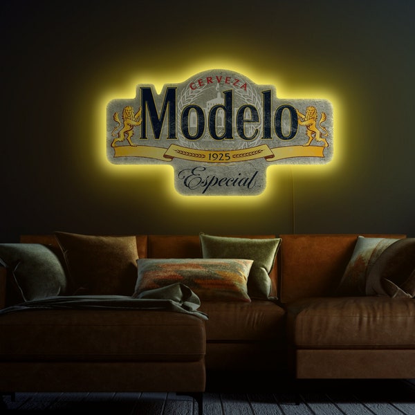 Neon Modelo Beer Sign - Etsy Canada