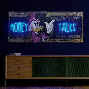 Dollar neon sign, Money talks neon sign, Dollar light sign, Dollar neon art, Money wall art, Money pop art,Pop art neon sign,Dollar wall art