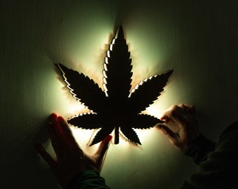 Cannabis neon sign, Cannabis wall art led, Neon sign weed, Weed light decorations,Cannabis decor, Marijuana gift, Weed gifts, Neon bar sign