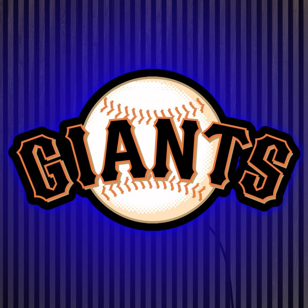 San Francisco Giants Neonschild, SF Giants Neonschild, Giants LED-Schild, Giants Lichtschild, Football Neonlicht, Neonschild Jungenzimmer