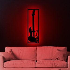 Electric guitar light up, Electric guitar wall art, Guitar neon sign, Guitar led sign, Neon guitar sign, Guitar lights, Guitar light