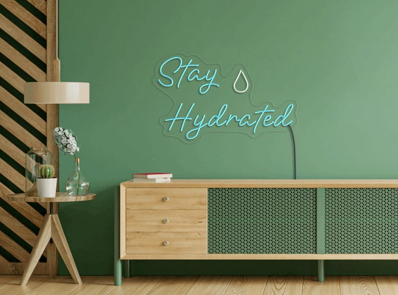 Stay Hydrated Neon Sign, IV Drip Therapy Neon Sign, Hydration Neon Sign ...