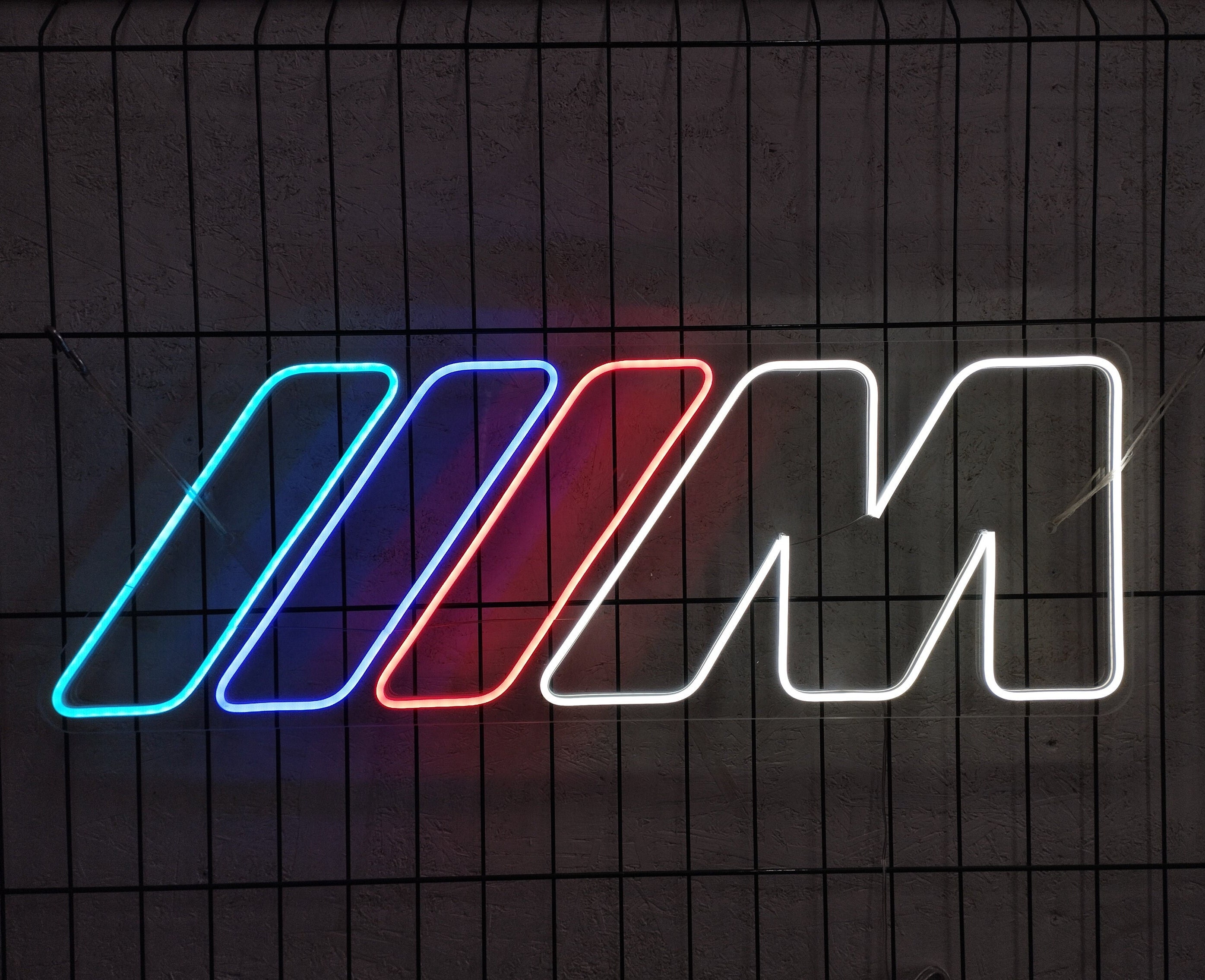 b m w logo néon signe au néon personnalisé signe au néon chambre