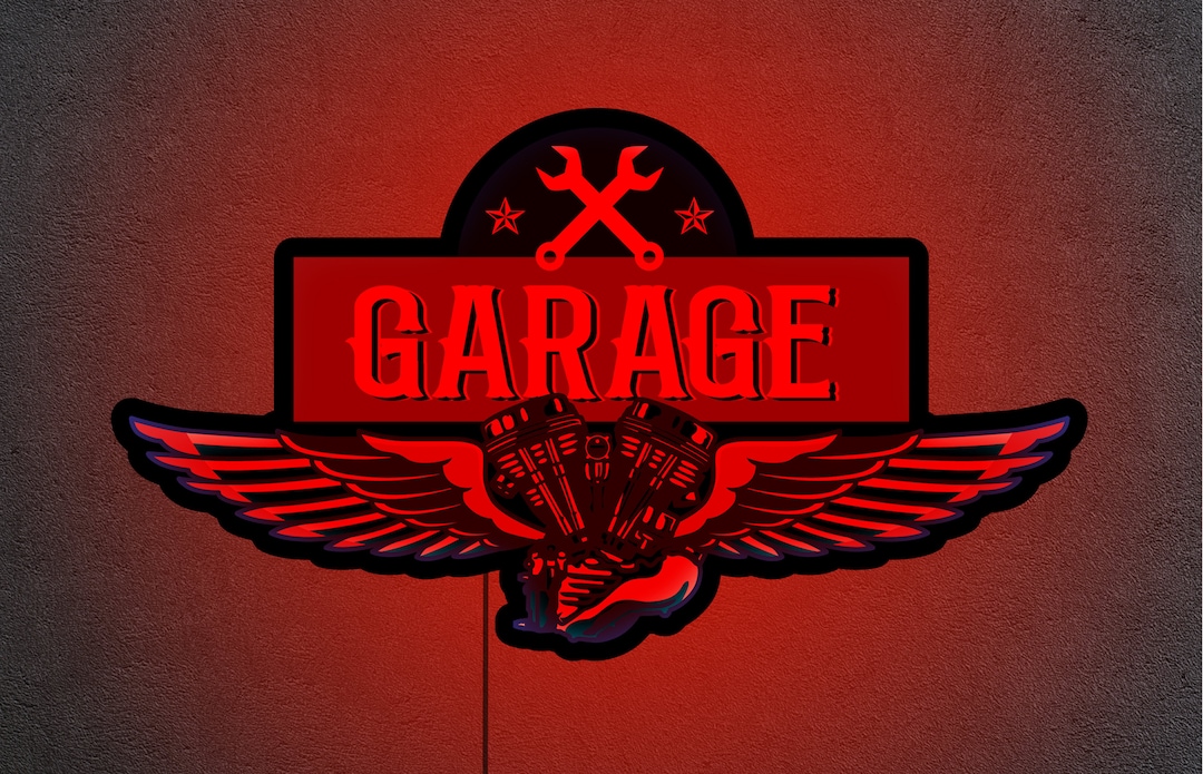 Garage Neon Sign, Garage Neon Light, Garage Light up Sign, Garage Sign