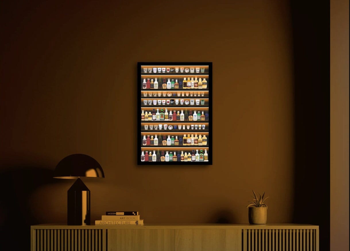 Shot Glass Display Case With Door Display Case for Shot Glass Etsy UK