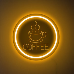 Coffee bar neon sign, Coffee led light, Coffee shop neon sign, Coffee  light up sign, Wall coffee bar, Coffee sign neon, Coffee  led sign