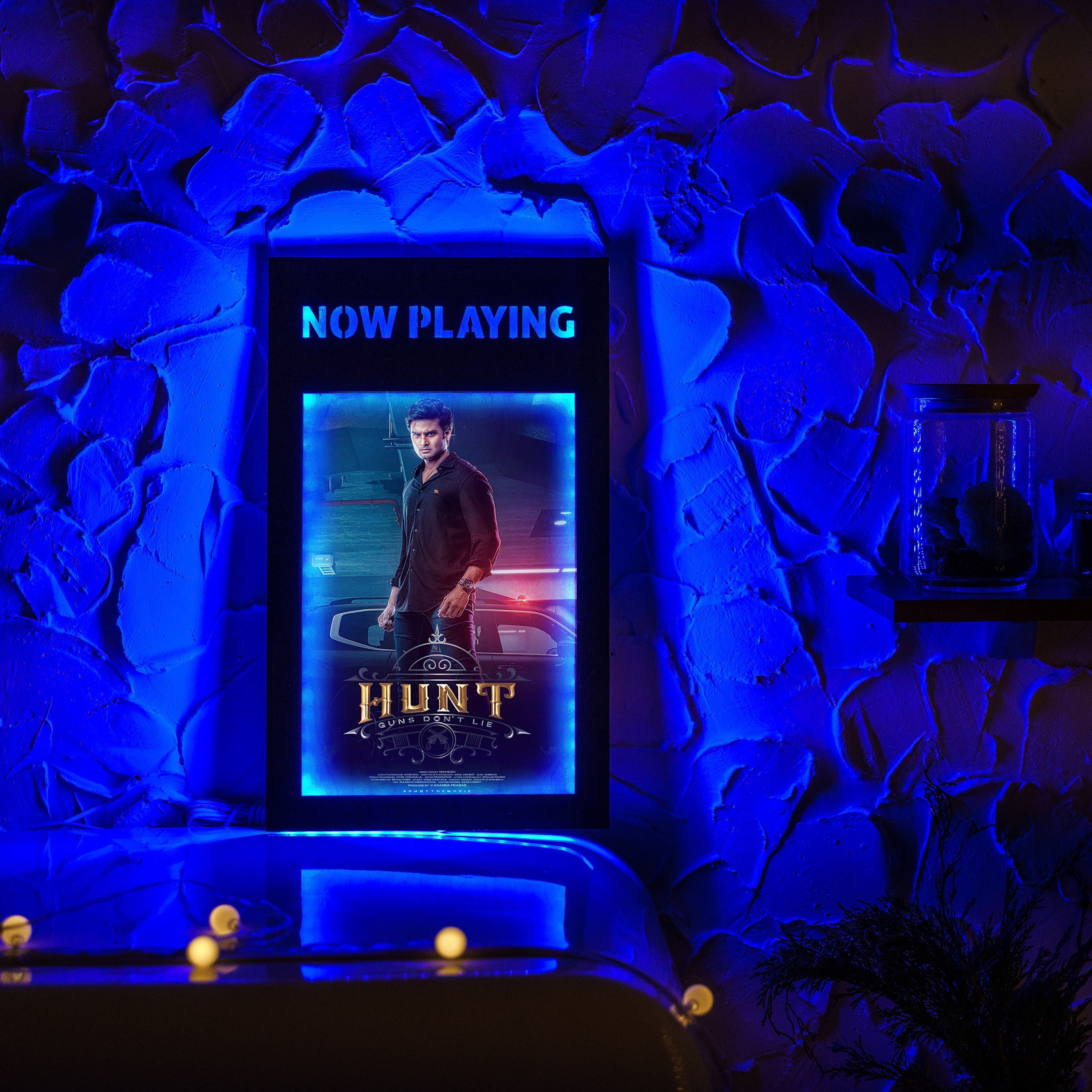 Movie Poster Neon Box Home Theater Poster Lightbox Movie Etsy