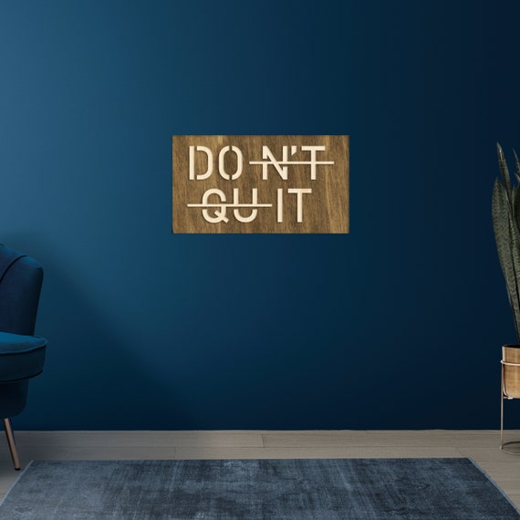 Super Bright Motivation “Don’t Quit / Do It” sale LED Light Sign Wall Decoration