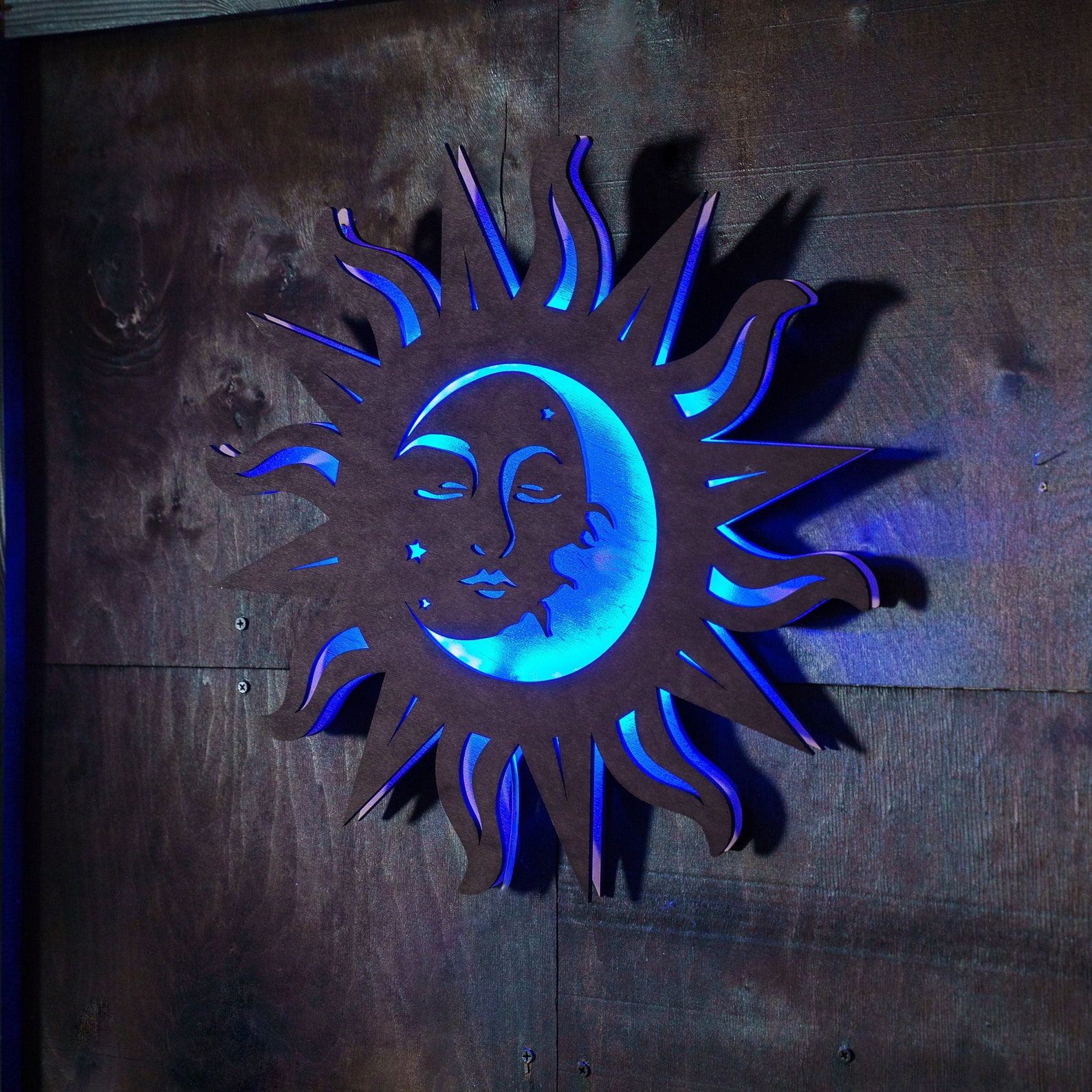 Sun and Moon Neon Sign, Sun and Moon Lights, Sun and Moon Led Sign, Sun ...