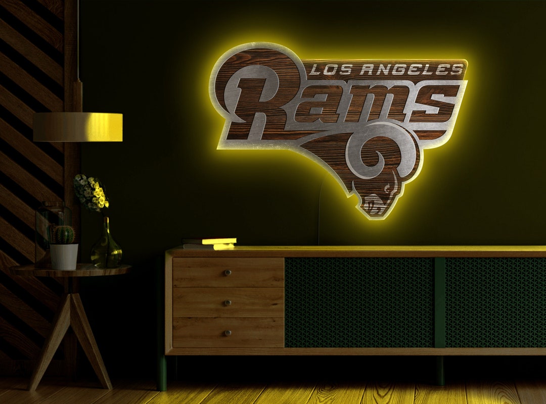 Los Angeles Rams Neon Sign, Los Angeles Rams Sign, LA Rams Neon Sign