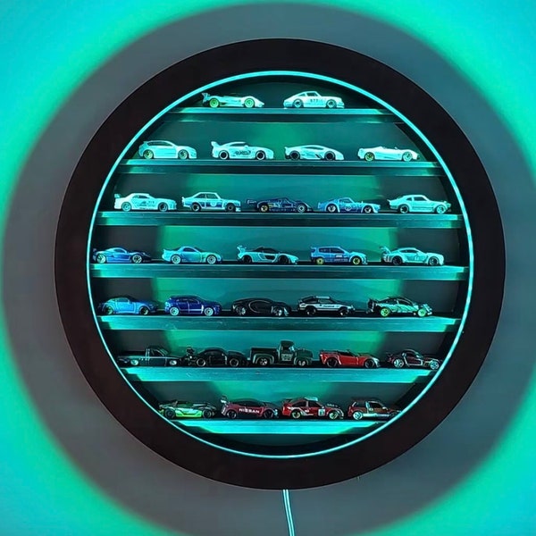 Toy car display shelf,Toy car storage case,Wheel car display,Toy car led display,Led display shelf,Lighted display cabinet,Toy car organizer