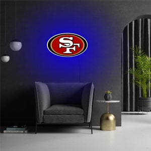 San Francisco 49ers Zeichen, San Francisco 49ers Licht, San Francisco Leuchtreklame, San Francisco LED-Schild, Football-Team-Zeichen, Sport-Team-Neon-Schild Bild 10