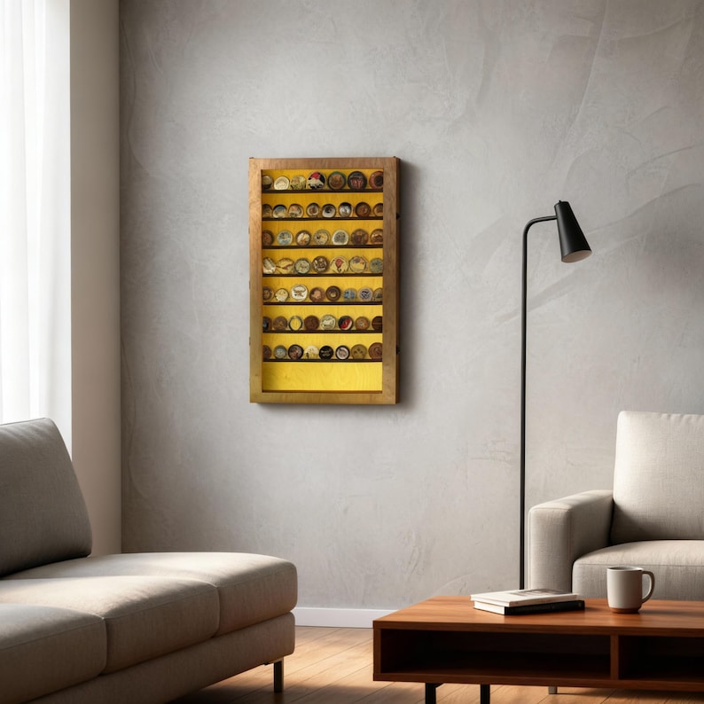 Coin Display Case in Glass, Coin Display Wall, Medal Display Case ...