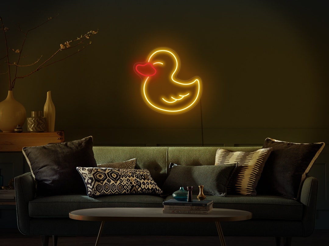 Duck Neon Sign, Rubber Duck Neon Sign, Rubber Duck Sign, Duck Led, Neon