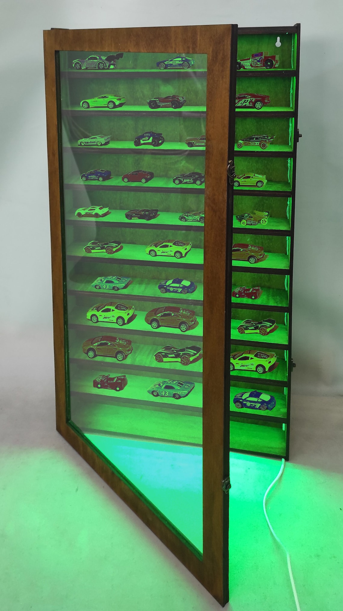 Toy Car Display Case Toy Car Display Shef Toy Car Storage Etsy