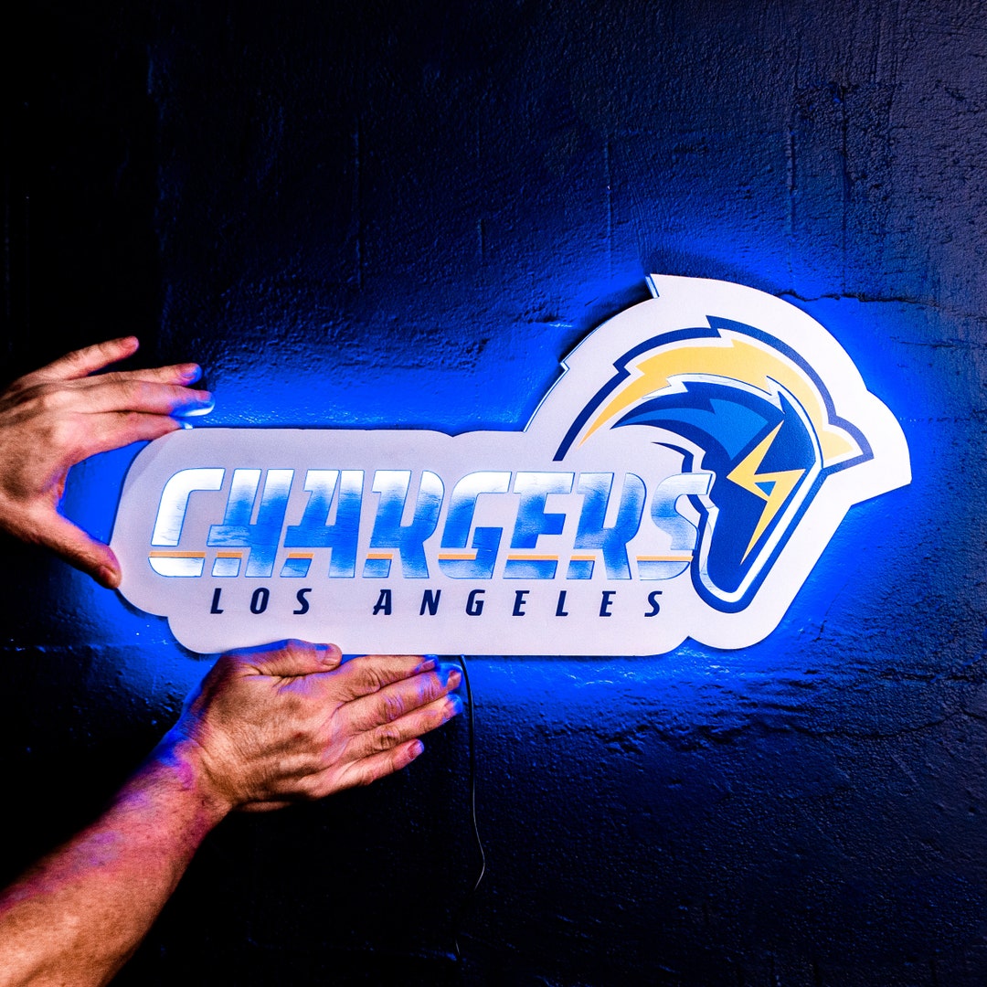 Los Angeles Chargers Neon Sign, Los Angeles Chargers Sign, Chargers