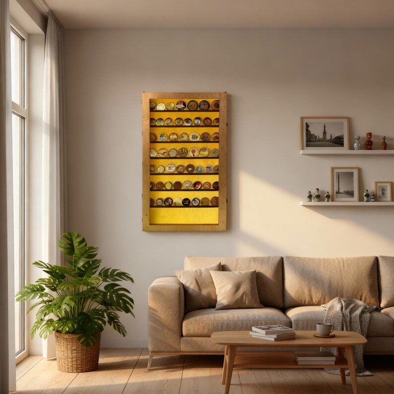 Coin Display Case in Glass, Coin Display Wall, Medal Display Case ...