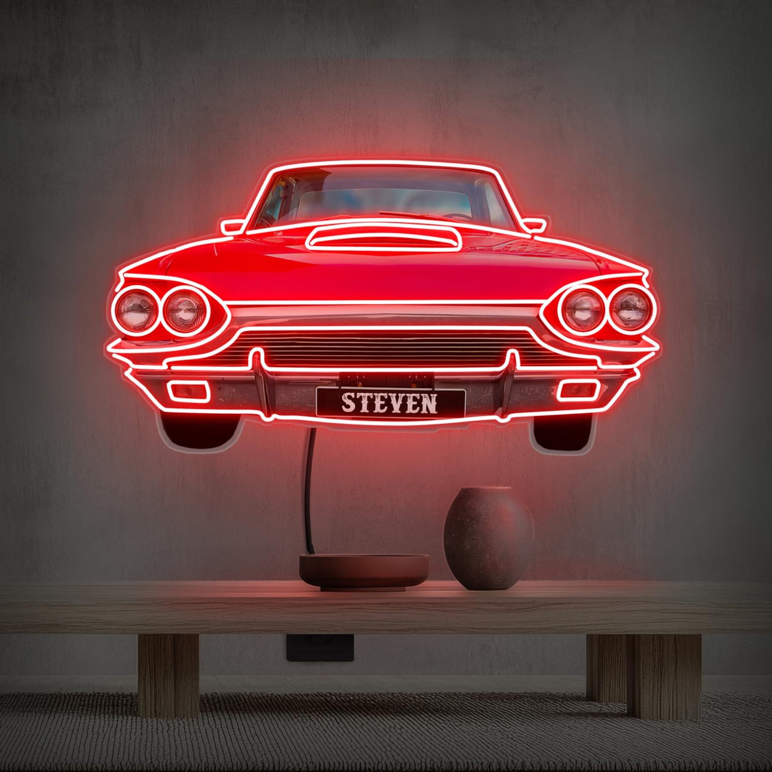 Enseigne Lumineuse LED CATERHAM Neon Sign - Déco Garage/atelier (Neuf)