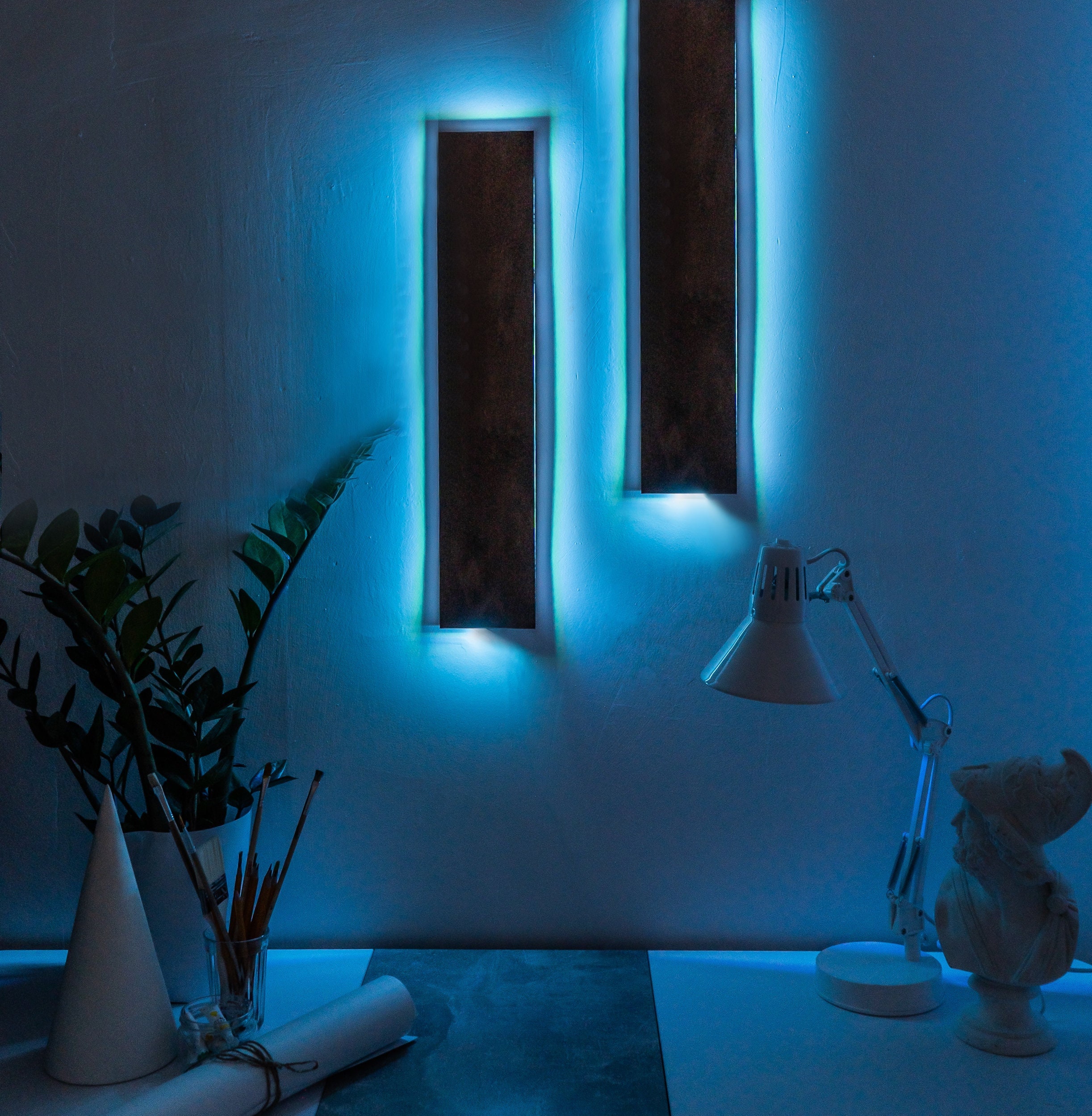 Rectangular Embossed Light Rectangle Light Sign, Rectangle Led Wall Art, Rectangle Neon Sign ...