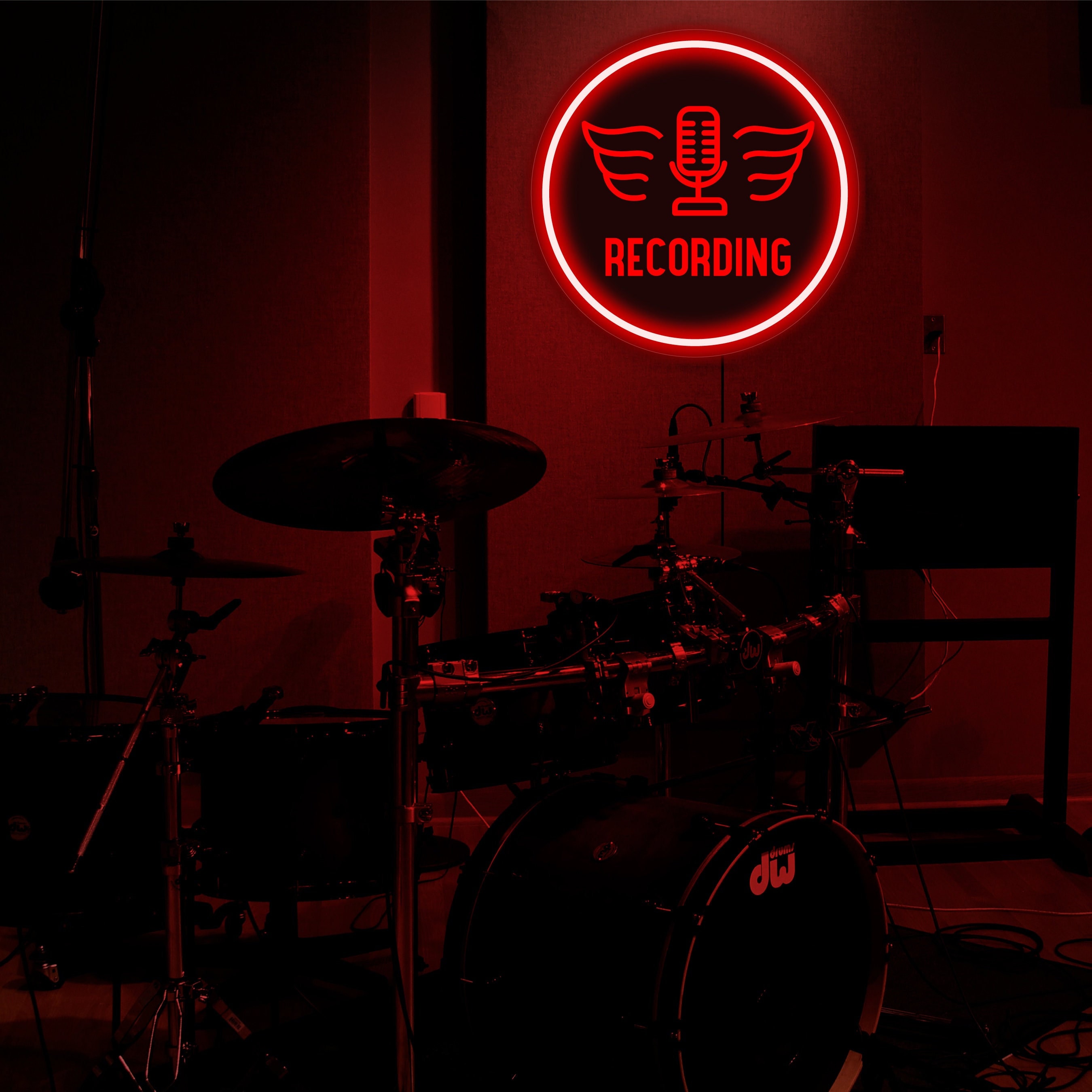 Recording Neon Sign, Recording Led Sign, Recording Light Sign ...