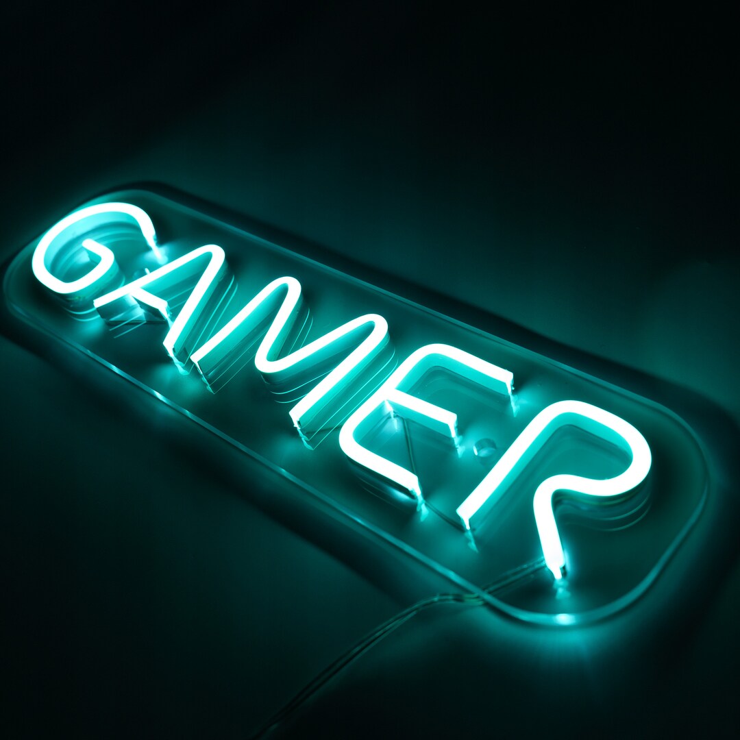 Gamer Neon Sign, Game Room Neon Light, Game Room Led Sign, Gaming